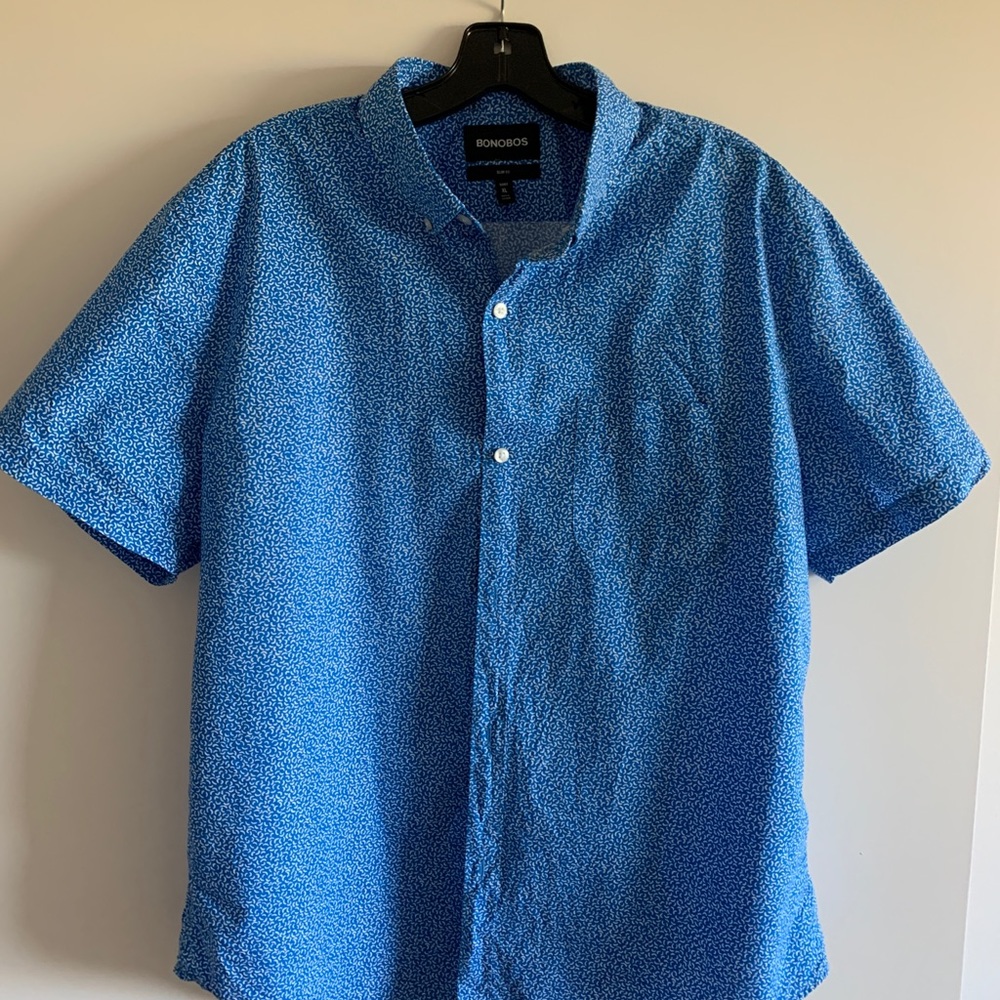 Bonobos Slim Fit XL Short Sleeve Casual BottonDown